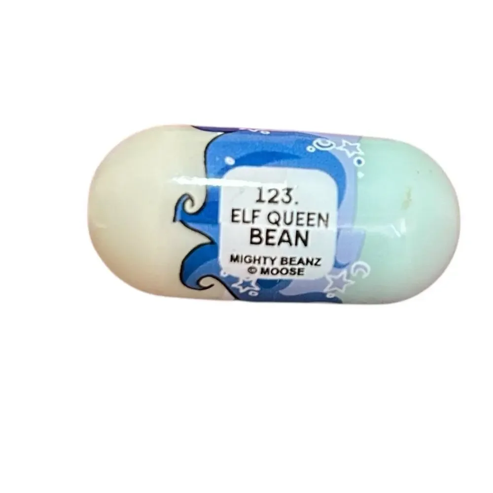 Mighty Beanz 2003 Series 2 #123 Elf Queen Glow in the Dark Bean Y2K Vintage